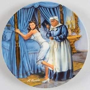 VTG Gone With the Wind Mammy Lacing Scarlett Plate